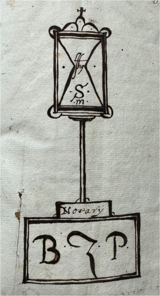 Zamparrone Baldassare: signum tabellionis