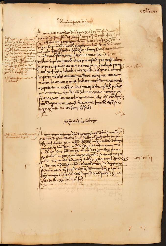 [1492.06.20] Pagamento all’incisore Andrea di Bruges per la stampa di insegne reali destinate alle case degli ebrei siciliani
