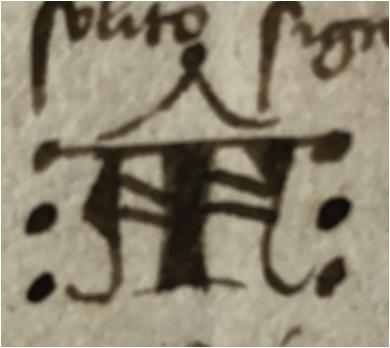 Ricca Francesco I: signum tabellionis